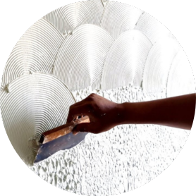 Texture Application with Trowel/Roller