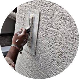 Texture Application with Trowel/Roller
