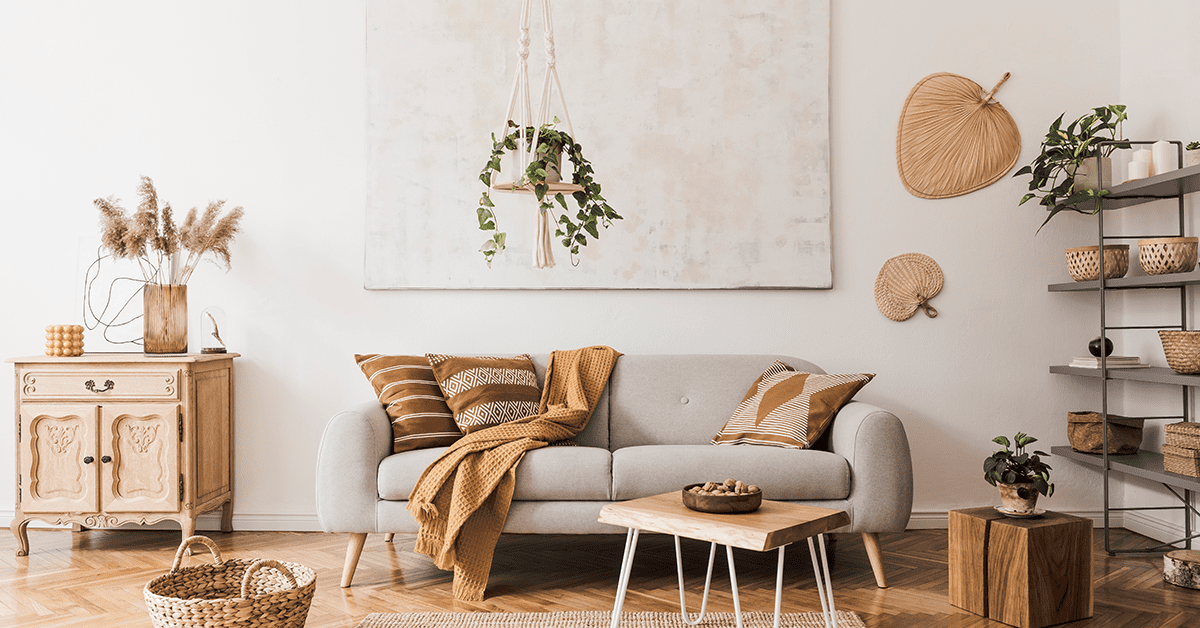Wooden-furniture-in-a-living-space