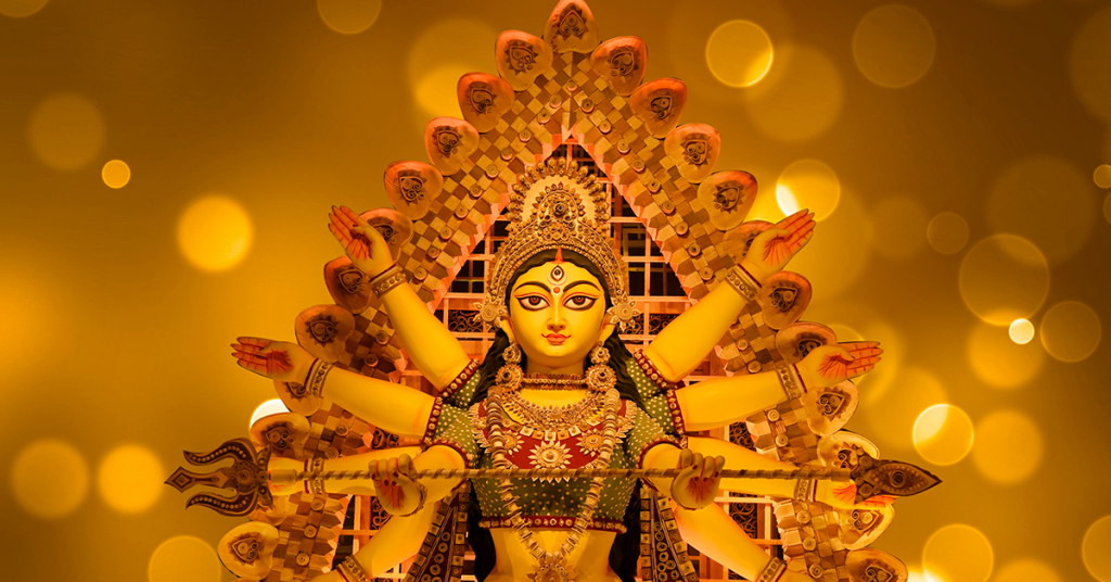 Beautiful-goddess-Durga-idol