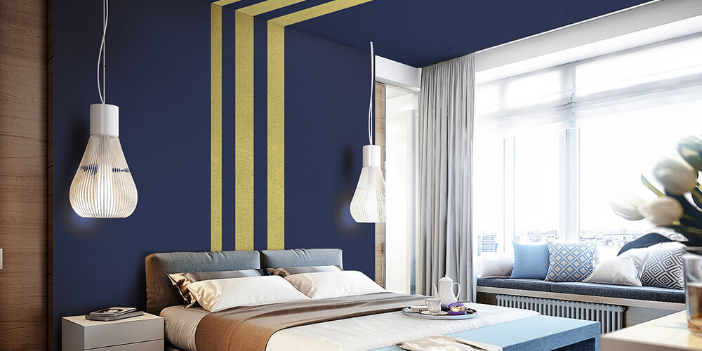 bedroom-geometric-walls
