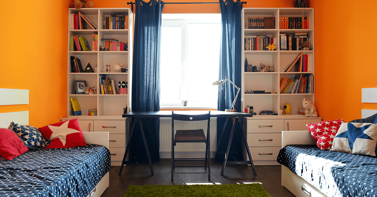 shared-bedroom-with-orange-walls
