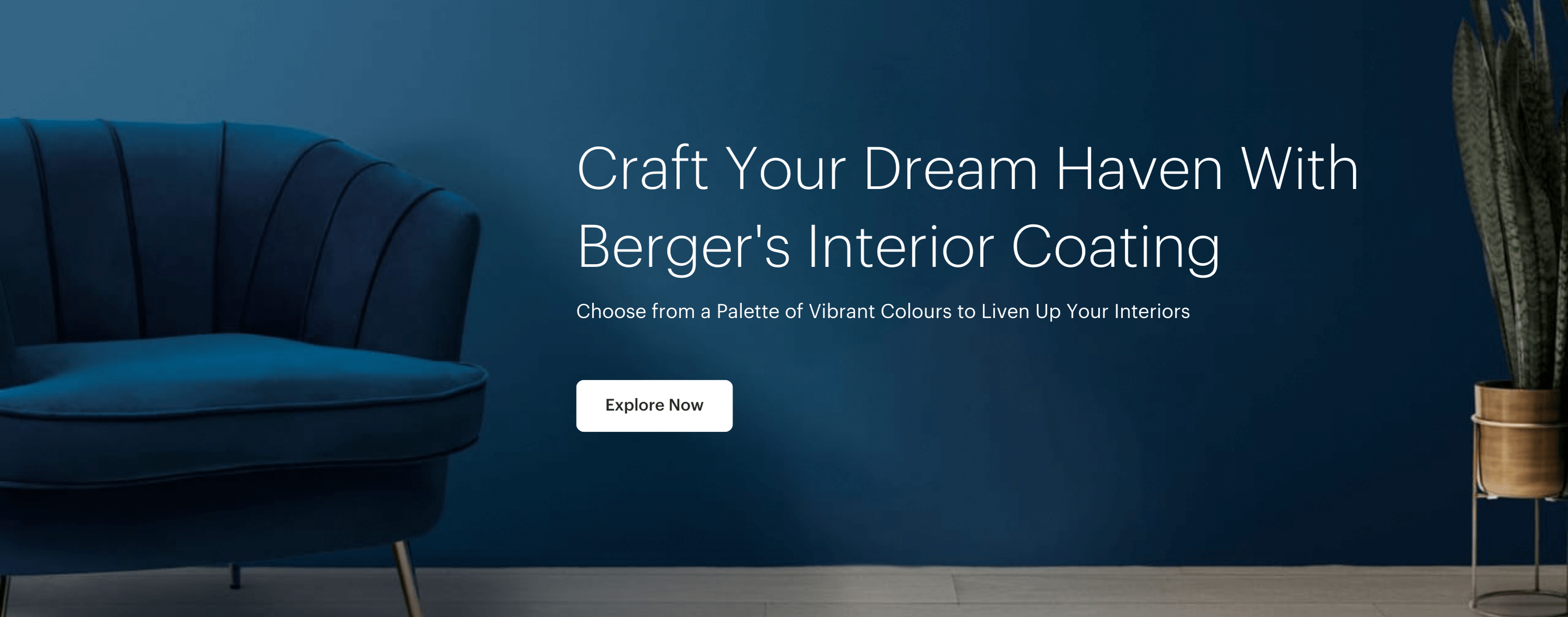 Interior Wall coating banner web
