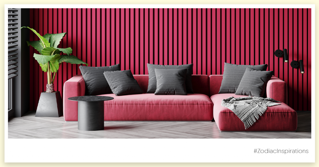 red-wall-living-room-for-cancer-zodiac-sign
