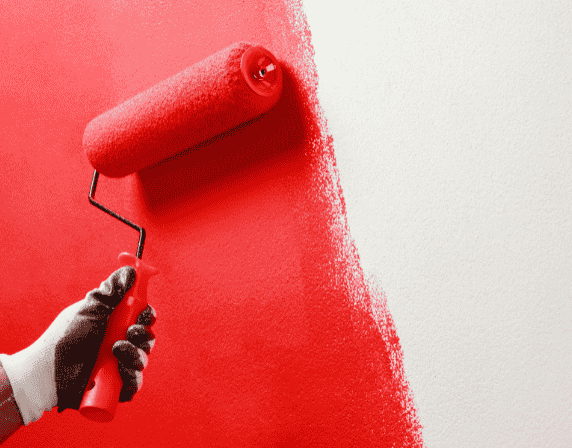 roller on wall