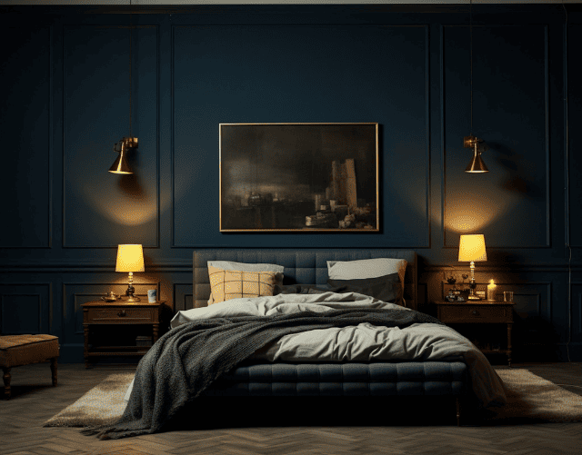 midnight blue room