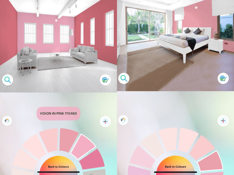 berger my colour app interface