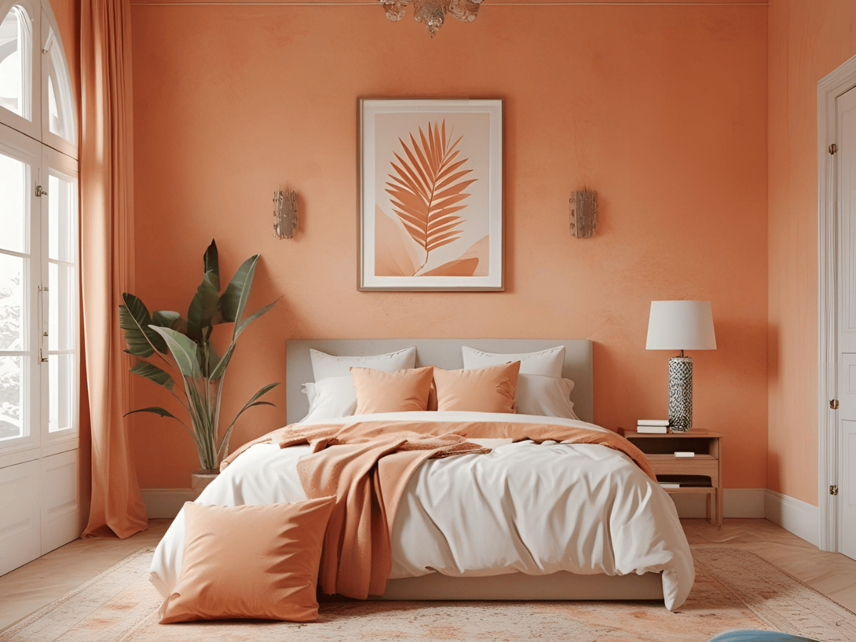 Peach Colour Combinations For Walls