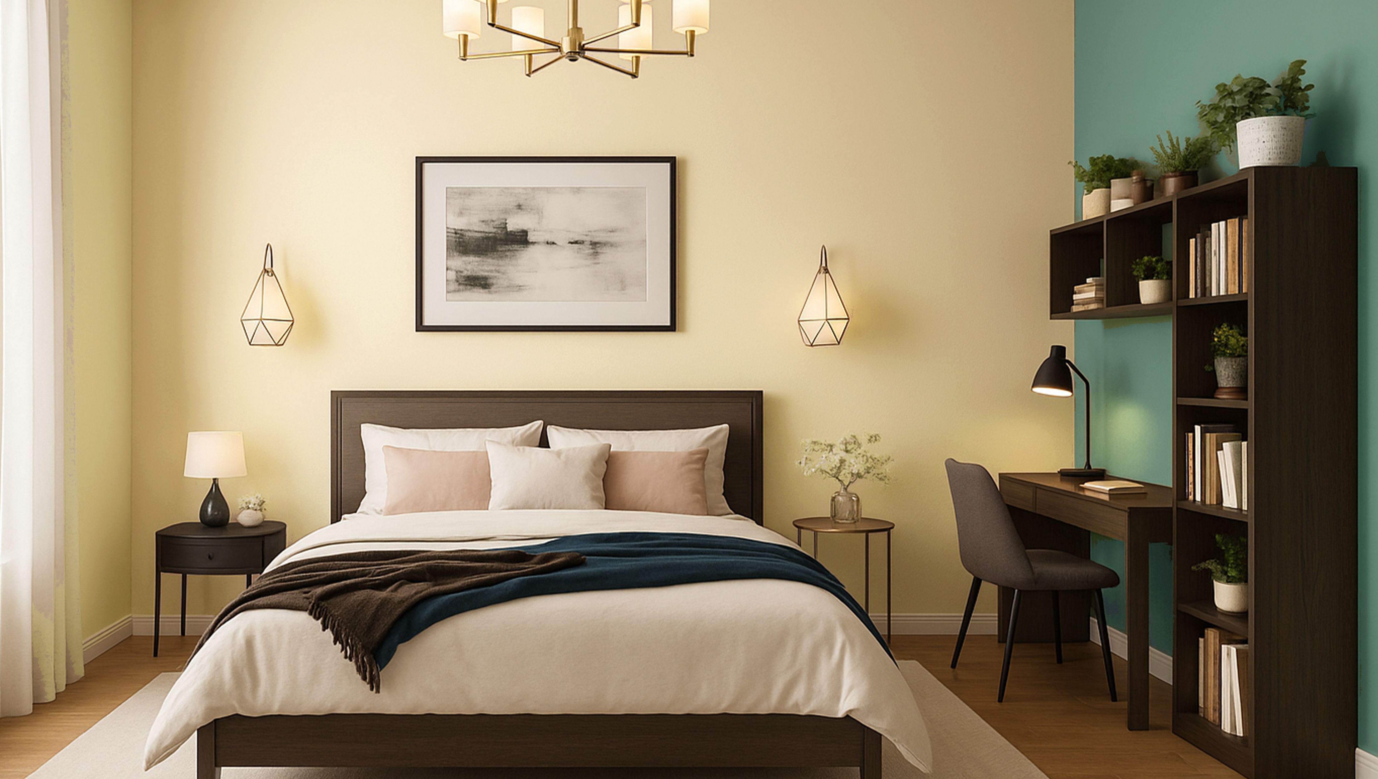 bath foam and pale leaf bedroom