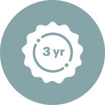 3 years warranty