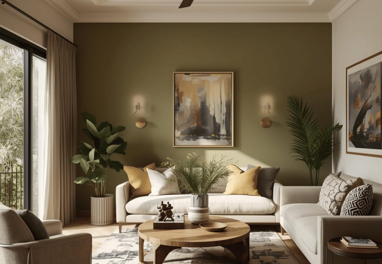 Olive Green Walls