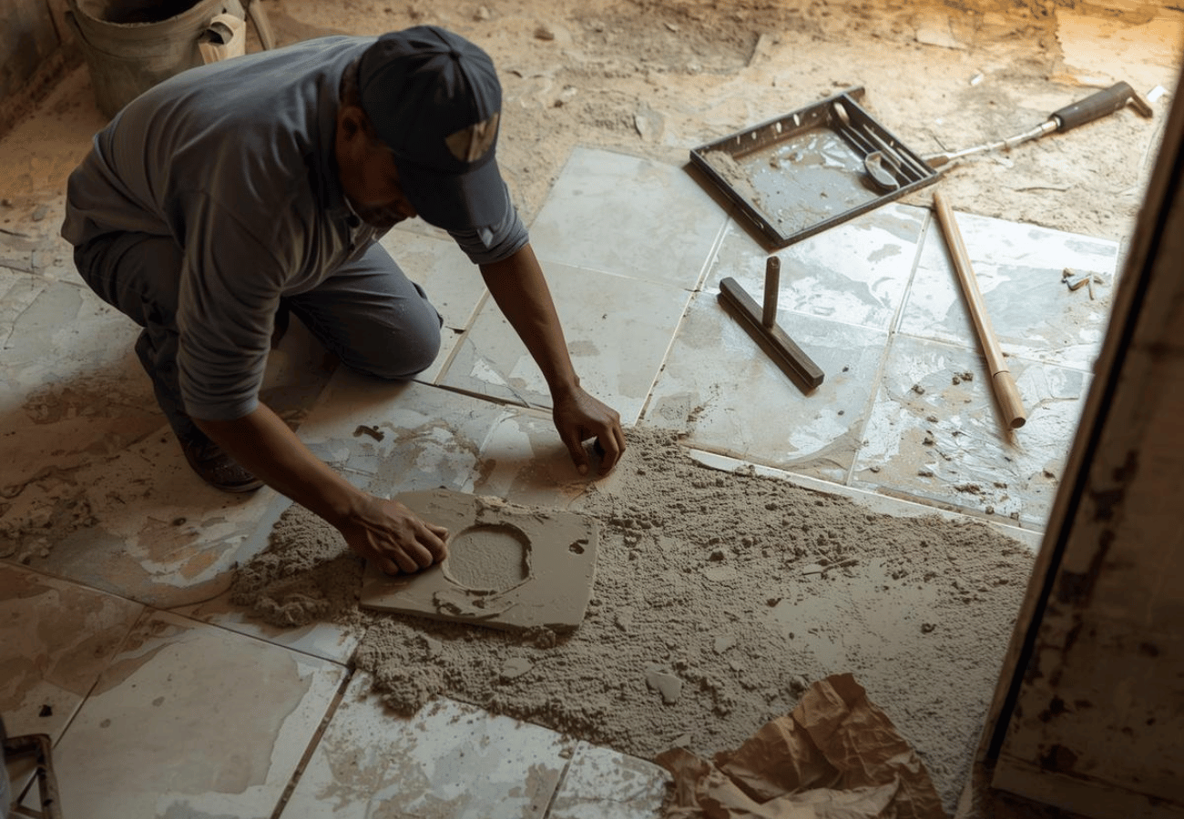 Remove Cement From Tiles 