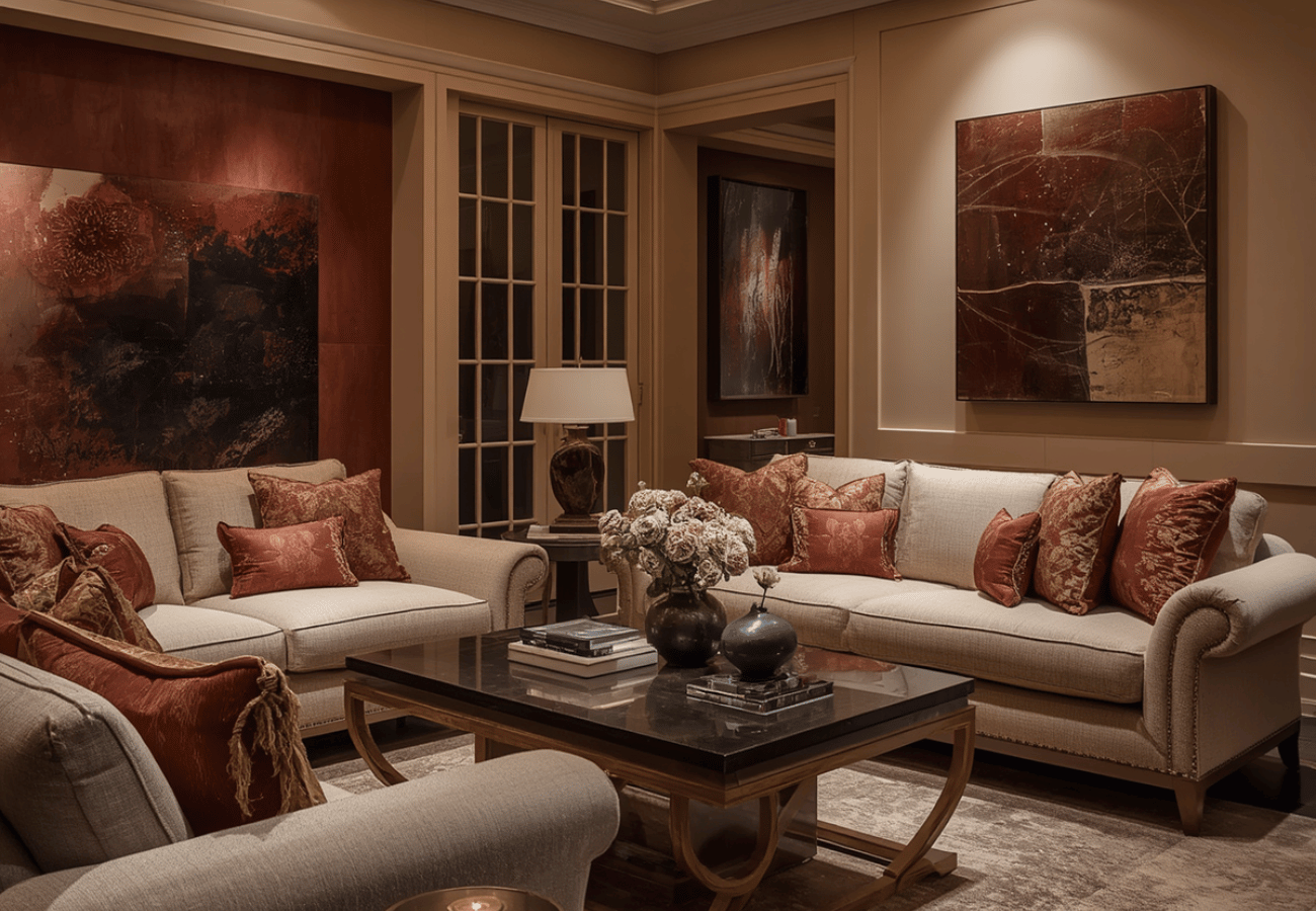 Beige Wall Colour Combination 
