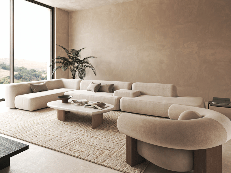 light brown walls