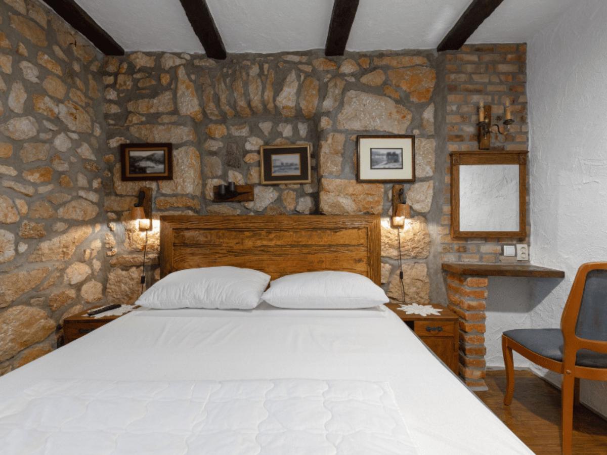Stone bedroom